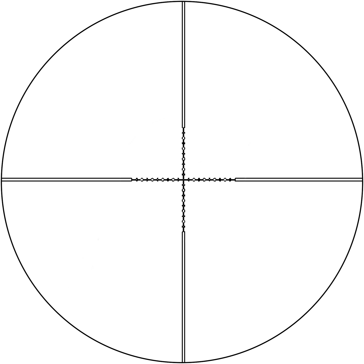WU9103 WULF Lightning 7-25x44 SF SFP Non-IR 15 Yards Minimum Half Mil Dot Reticle 0.1MRAD Rifle Scope