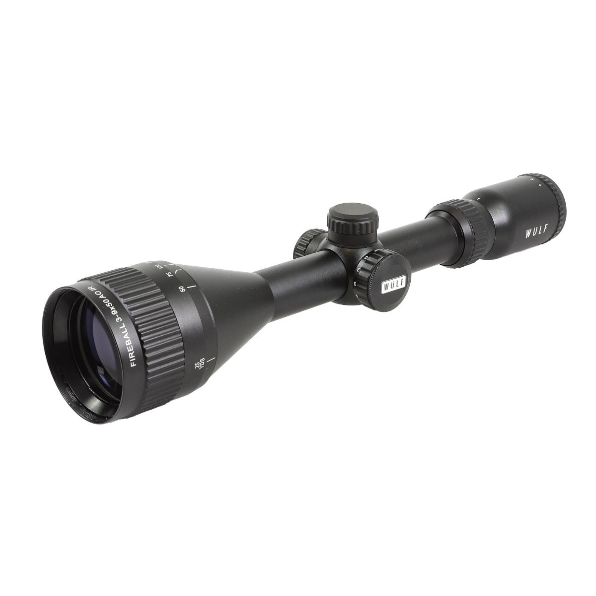 WU9107 WULF Fireball 3-9x50 AO SFP Illuminated Half Mildot 0.1 MRAD Rifle Scope