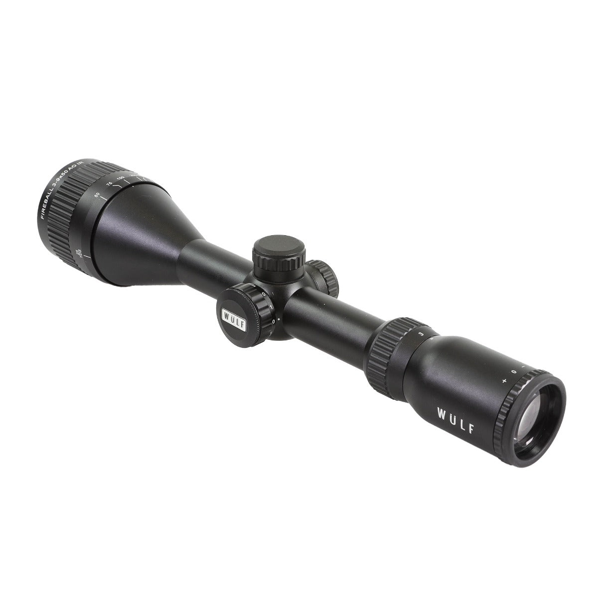 WU9107 WULF Fireball 3-9x50 AO SFP Illuminated Half Mildot 0.1 MRAD Rifle Scope