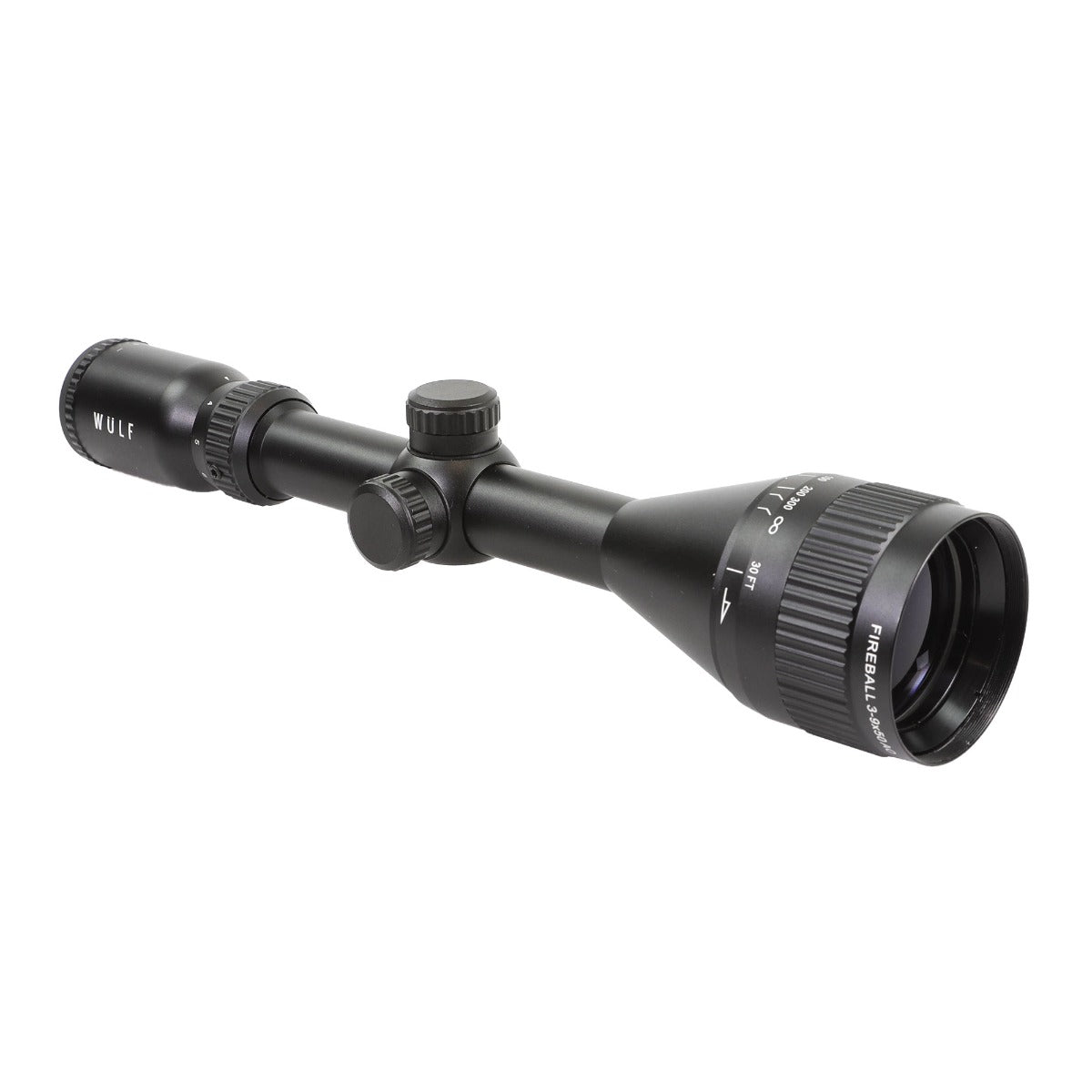 WU9108 WULF Fireball 3-9x50 AO SFP Non Illuminated Half Mildot 0.1 MRAD Rifle Scope