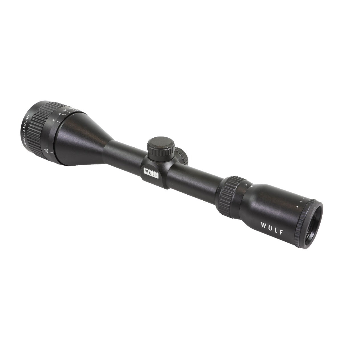 WU9108 WULF Fireball 3-9x50 AO SFP Non Illuminated Half Mildot 0.1 MRAD Rifle Scope