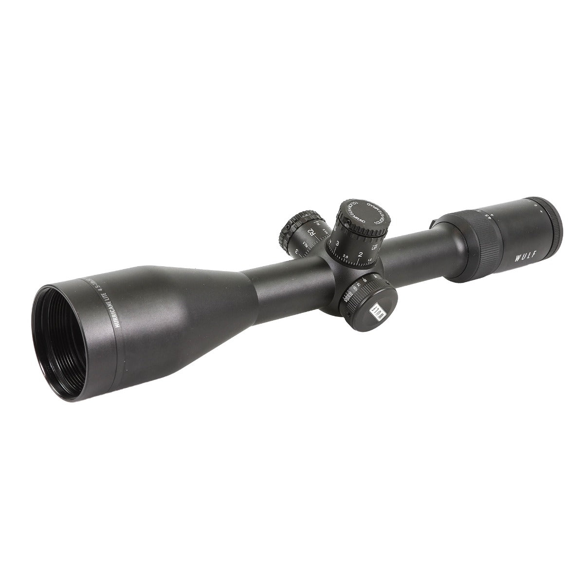 WU9109 WULF Hurricane Lite 4.5-18x50 SFP Non Illuminated Half Mildot SF (30mm) Tactical 0.1 MRAD Rifle Scope