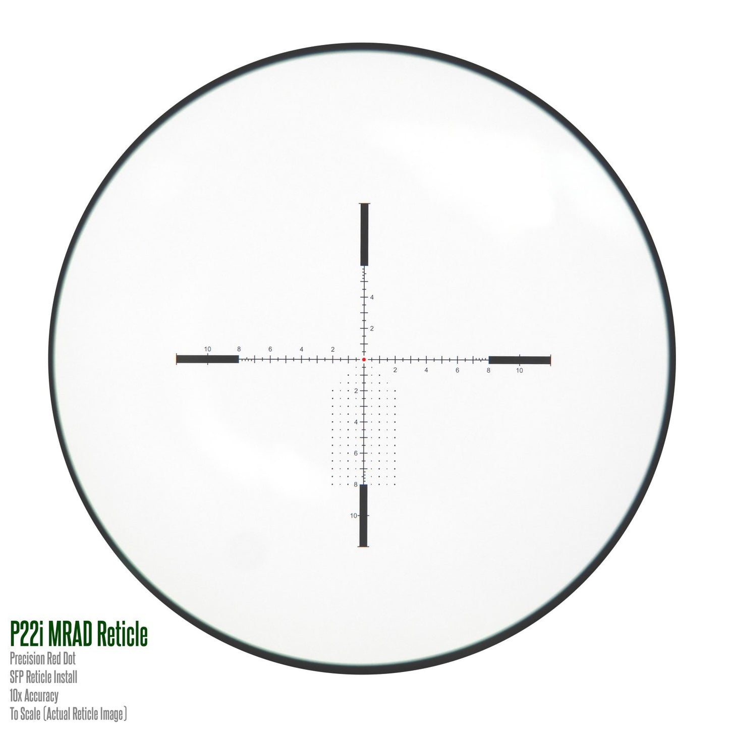 Falcon ENDURA S10i 1-10×24 LVPO Riflescope 0.1 MRAD SFP IR P22i Reticle 100m Parallax