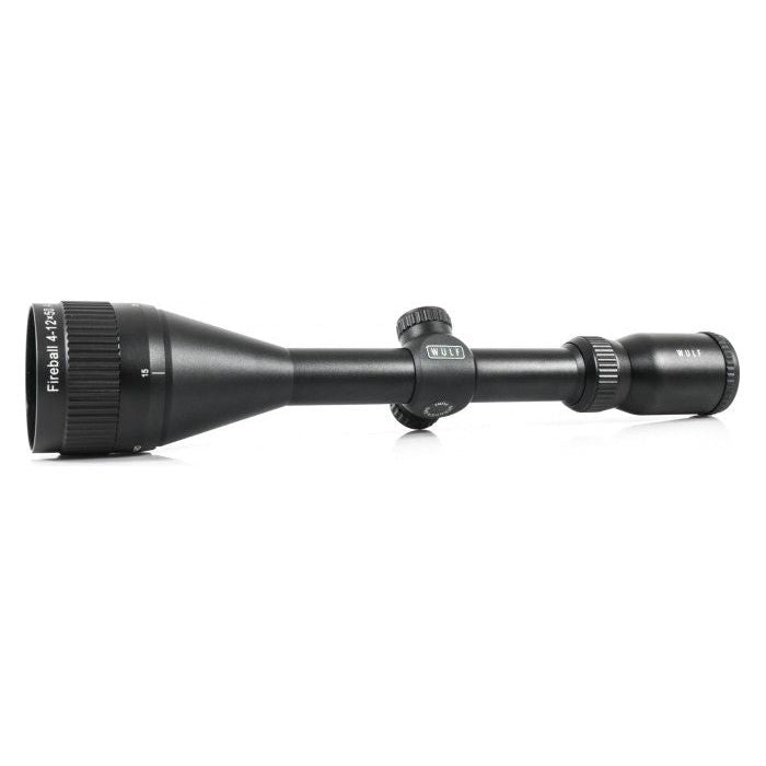 WU9101 WULF Fireball 4-12x50 SFP AO 10 Yards Minimum Half Mil Dot Reticle 0.1 MRAD Rifle Scope